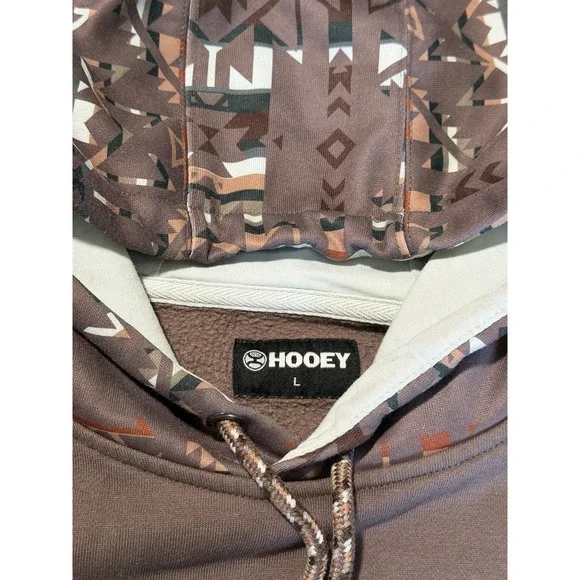 Hooey Hoodie Womens Large Purple White Atec Logo Western Pullover Drawstrings - Picture 3 of 7